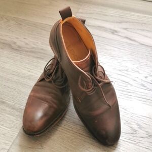 Men's Aldo brown leather desert boots. 🥾.  Size 7. EUC